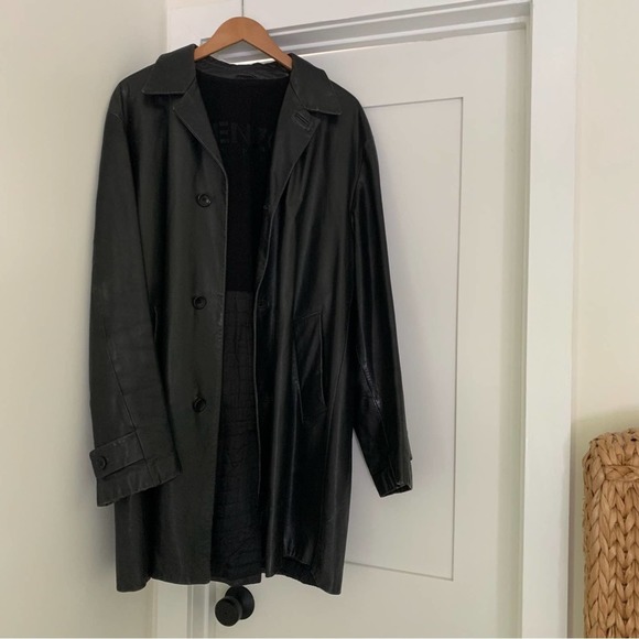 Kenzo Other - Vintage Kenzo Black Leather Jacket Large